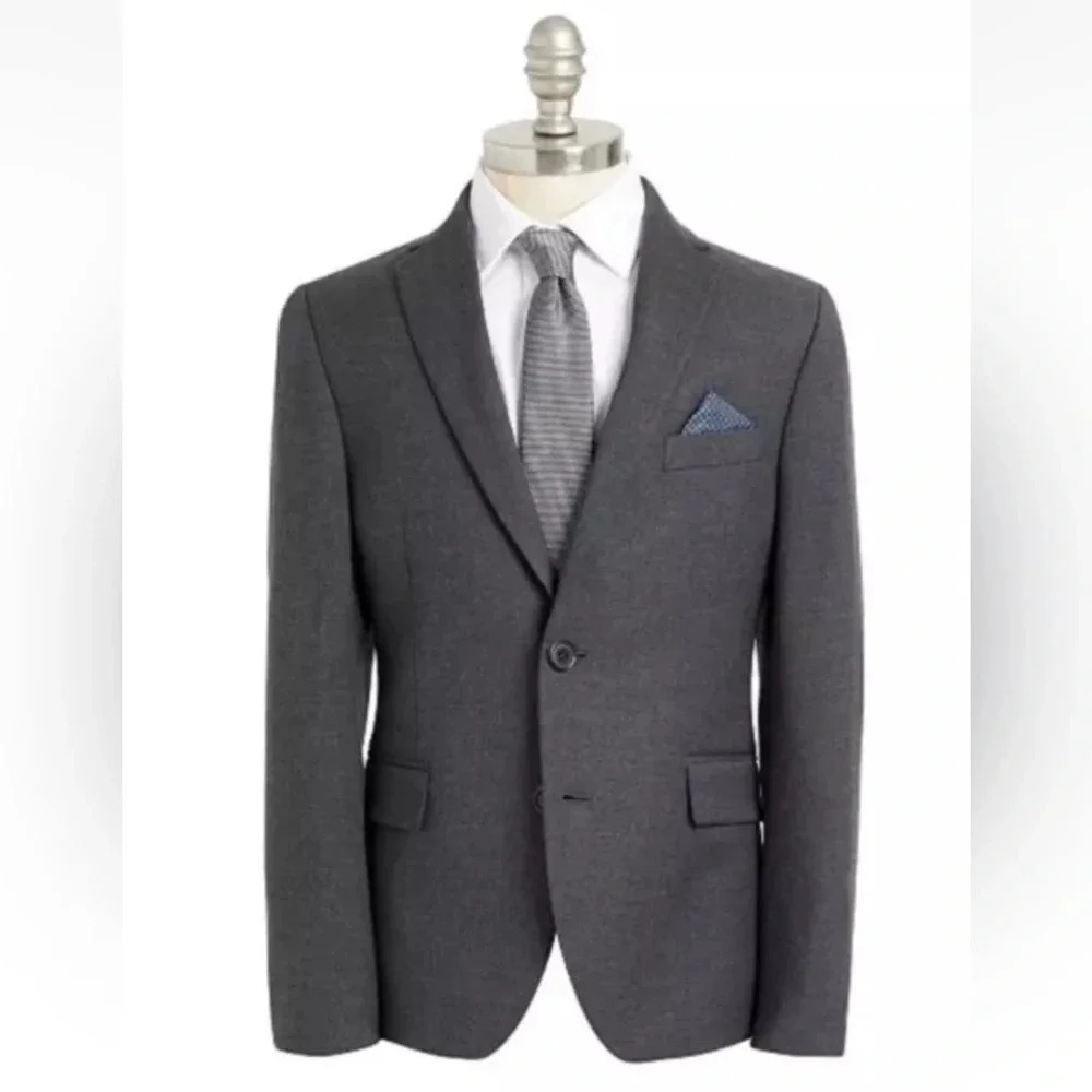 Lauren Ralph Lauren Gray Wool Blend‎ Blazer Jacket Sport Coat Mens Size 44R